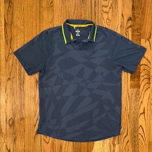 Under Armour Stephen Curry Gray/Navy Polo with Yellow Accents